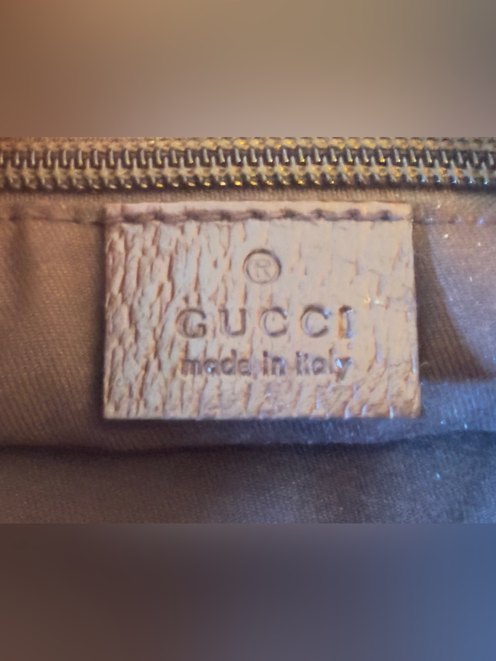 Gucci Beige/Brown Monogram Saddle Bag with Red and Green Web Strap - Picture 6 of 13